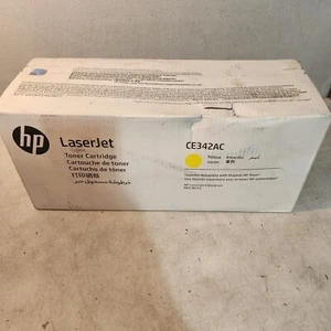 HP CE342A 651A Yellow Cartridge Genuine New OeM Sealed Box free ship - Zdjęcie 1 z 3