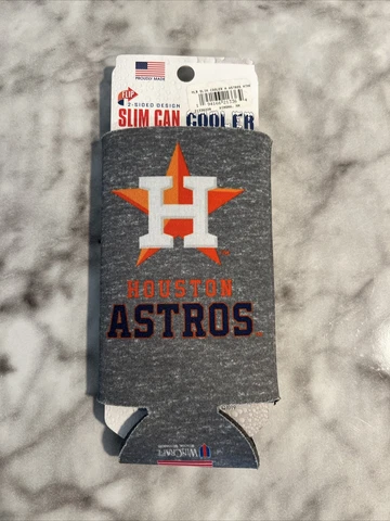 MLB Slim Cooler Houston Astros Slim Can Cooler Heather Grey Cover