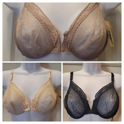 NUEVO CON ETIQUETAS Cierre Frontal Warner's Desnudo Transparente TALLA 38 B CHISPORROTEA Varios Colores Foto 1 de 4