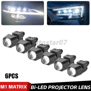 Lente Proyector Mini LED Bi 6 Piezas 1.5'' Matriz Alta/Baja Faro Retrofit Universal - Imagen 1 de 16