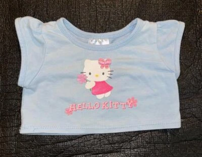 Build A Bear Workshop Hello Kitty Sanrio Blue Shirt Top RARE 2007 HTF - Image 1 of 3