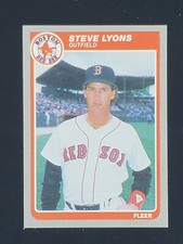 1985 Fleer Update #U-76 Steve Lyons Rookie