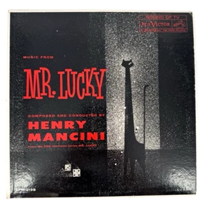 VTG 1960 MR LUCKY BLACK CAT TV SERIES VINYL RECORD LP MANCINI 12" LPM-2198 VG+ - Picture 1 of 3
