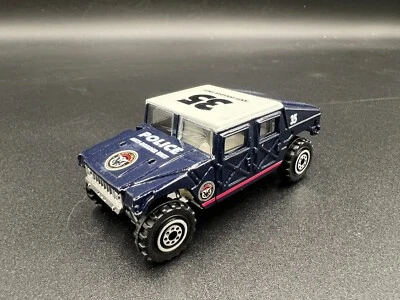 RealToy Humvee Hummer Dark Blue White Police Anti-Invader Unit #35 Great Loose - Image 1 of 4