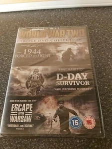 WW2 Triple DVD Collection - Forced to Fight, D-Day Survivor, Escape from Warsaw - Picture 1 of 4