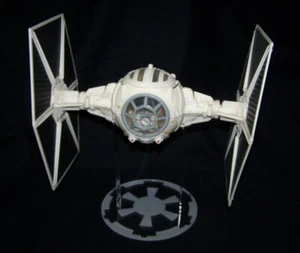 acrylic display stand for vintage Kenner & Hasbro Tie Fighter & Vader Tie Fighte - Picture 1 of 7