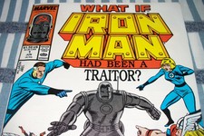 Marvel Comics WHAT IF #1 IRON MAN had been a Traitor? from June 1988 in Fine con