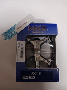 MKS XC-III bear trap pedal 9/16 spindle Mikashima Bicycle Parts Black from Japan - Picture 1 of 8