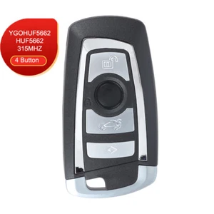 PARA BMW YG0HUF5662 4 BOTONES 315Mhz LLAVERO INTELIGENTE DESBLOQUEADO ALARMA REMOTA SIN LLAVE - Imagen 1 de 4