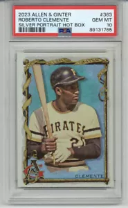 2023 TOPPS INALLEN & GINTER SILBER PORTRAIT HOT BOX ROBERTO CLEMENTE PSA 10 POP 3 - Bild 1 von 2