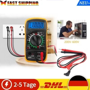 Digital LCD-Multimeter Messgerät AC,DC Strom Strommesser-Voltmeter Amperemeter. - Bild 1 von 13