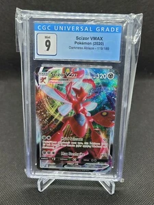 Pokémon Darkness Ablaze 119/189 Arte Completo Scizor VMAX CGC/PSA 9 Como Nuevo - Imagen 1 de 2