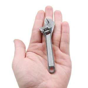1x Piccola Mini Chiave a Chiave Regolabile Acciaio Lega Utensile Manuale 2,5" Tendersf - Foto 1 di 12