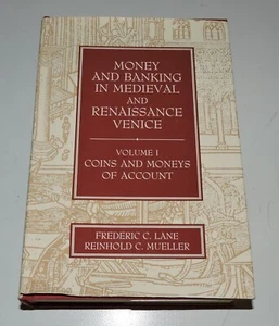 RARE Lane Money Banking Medieval Renaissance Venice Vol 1 Coins Account HC/DJ NM - Picture 1 of 9