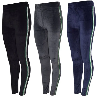 Damas Mujeres Terciopelo Terciopelo Correr Pantalones Gimnasio Activo Yoga Fitness Foto 1 de 2