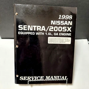 Nissan 1998 Sentra 200 SX Factory Shop  Service Manual 1.6L GA Engine - Picture 1 of 7
