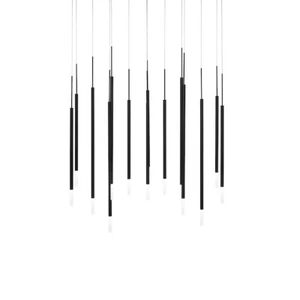 dweLED Viggo 3Lt 32" Linear Multi Pendant 27-30-35-40K, Black - PD-69403L2-BK - Picture 1 of 1