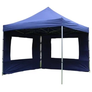 PROFI Falt Pavillon mit 2 Seitenteilen 3x3 m blau wasserdicht Festzelt Marktzelt - Bild 1 von 7