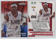 2014-15 Panini Prizm Red White and Blue Pulsar Prizms Allen Iverson #184 HOF