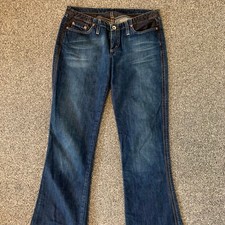 G Star Raw Womens Jeans Size 30 W30 L34 Bootcut Super Low Mix 100% Cotton Italy