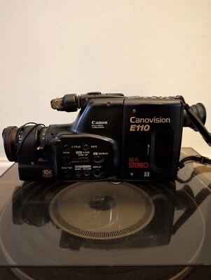 UNTESTED Canon Canovision E110 8MM video camcorder  - Image 1 of 4