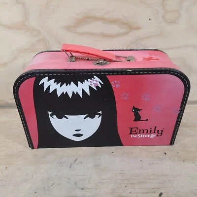Emily the Strange Black Cat Red Moon 2005 Cosmic Debris Small Suitcase Bag - Image 1 of 4
