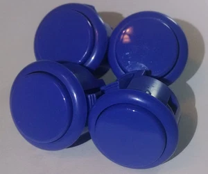 Violet Sanwa arcade button OBSF-30 set of 4 - Picture 1 of 2