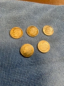 Dimes from 1957-1964. 1957, 1960(2), 1961, 1964 - Picture 1 of 3