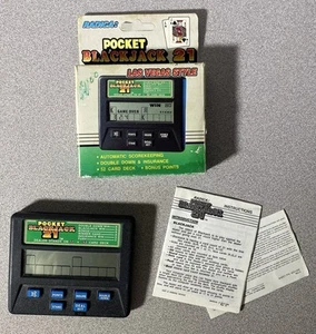 Vintage Radica Pocket Blackjack Las Vegas Style W/Box & Instructions - Picture 1 of 3