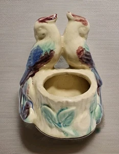 Fioriera o vaso succulento Shawnee Love Bird vintage made in USA - Foto 1 di 13