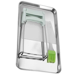 Stainless Steel Steaming Dish Set Pans Banquet Food Trays Steamers Rice Cake - Picture 1 of 12