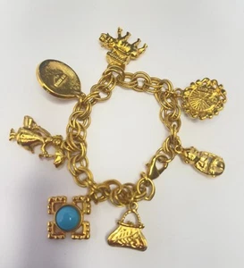 Missoma 14k Gold plated charm bracelet 7-7.5 inches - Picture 1 of 8