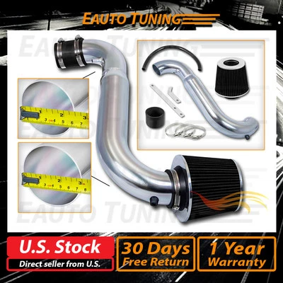 Kit de admisión de aire Ram corta + filtro NEGRO para 95-02 Saturn serie S SC1/SL1/SW1 SOHC Foto 1 de 4