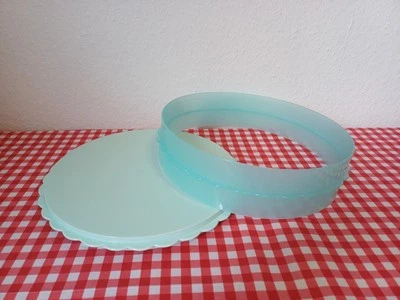 Tupperware * Hochstapler * Tortenring * Tortenplatte * Tortenbehälter  mint grün - Bild 1 von 4