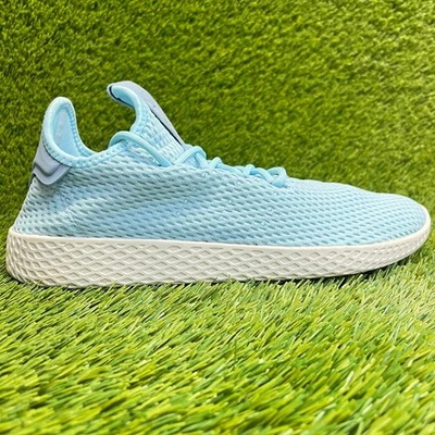 Adidas Pharrell Williams Tennis HU Mens Size 9 Blue White Running Shoes Sneakers - Image 1 of 4