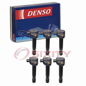 6 pc Denso Direct Ignition Coils for 2009-2012 Acura RL 3.7L V6 Spark Wire wv - Picture 1 of 5