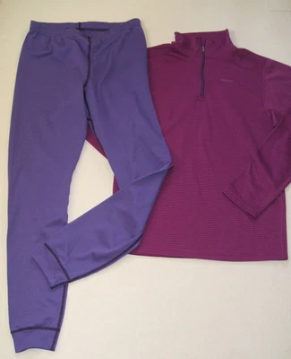 Patagonia Niño Capilene Capa Base Leggings 1/4 Cremallera Camisa Adolescente Niña XL XXL Foto 1 de 4