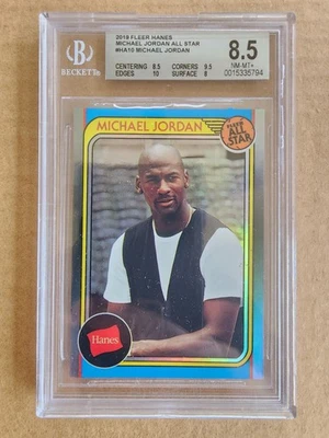 Fleer Hanes Michael Jordan All Star Ha10 2019 (BGS 8,5) casi nuevo-como nuevo+ (0015335794) Foto 1 de 2