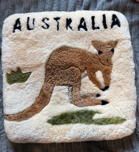 Funda de almohada de lana de canguro Auskin Australia 17x17 - Imagen 1 de 2