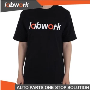 Labwork Męski 160G Ciężki Krótki rękaw Czysta bawełna Luźny T-shirt - Zdjęcie 1 z 8
