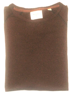 BILLY REID Pullover meliert rost/anthrazit Rundhals Strickmischung L/S Rollsaum M - Bild 1 von 5