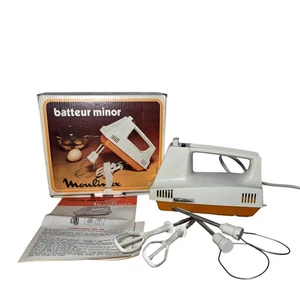 Vintage 1970’s Moulinex Handmixer Batteur Minor - With Attachments - Boxed - Bild 1 von 11