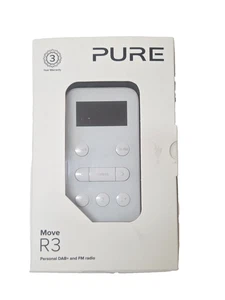 Radio digital personal Pure Move R3 Pocket DAB DAB+ FM 20 ajustes preestablecidos blanco/dorado - Imagen 1 de 8