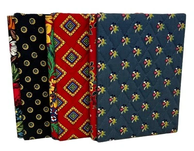 Vera Bradley Double Picture Frames in Villa Red, Emily, Vibrant Black Set of 3 - Image 1 of 4