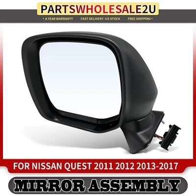 Espejo retrovisor ajustable de vidrio eléctrico Driver LH con calefacción para Nissan Quest 2011 2012-2017 Foto 1 de 4