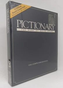 Commodore 64/128 - Pictionary: The Computer Edition * Vintage 1990 New & Sealed - Picture 1 of 3
