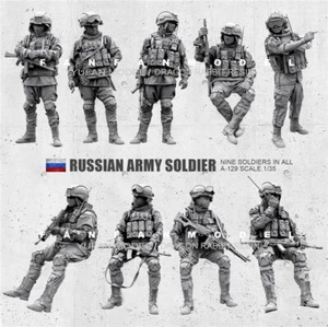 1/35 Russian Special Forces 9-man Suit GK Unassembled Unpainted Model Kit A-129 - Picture 1 of 9