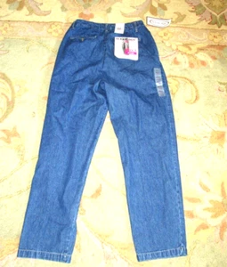 Bugle Boy for Her Misses Size 12 603 Trouser Pleated Demin Jeans- New with Tags - Picture 1 of 7
