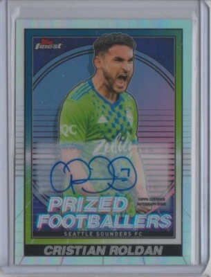 2022 Finest MLS Prized Footballers Autograph #PF8 Cristian Roldan /99 Auto - Image 1 of 4