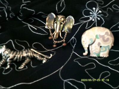 Alfileres "CRITTERS" 'Animales' (3) Esmalte Multicolor Grande y Metal Dorado Foto 1 de 4